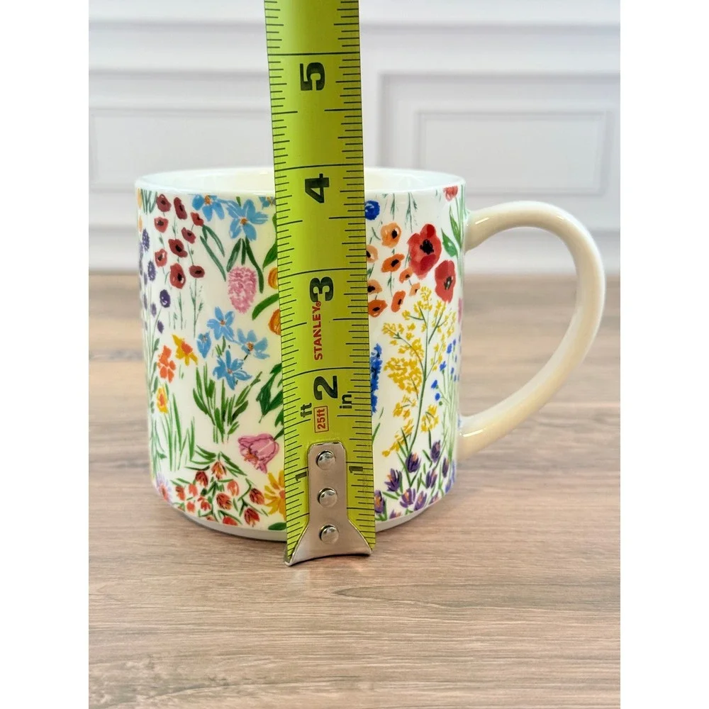Sur La Table 14oz Floral Mug La Fattoria Toscana Green MINT!